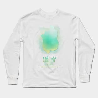 Shiga, Japan Watercolor Map Art Long Sleeve T-Shirt